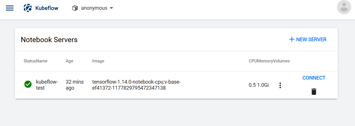 connect kubeflow jupyter notebook